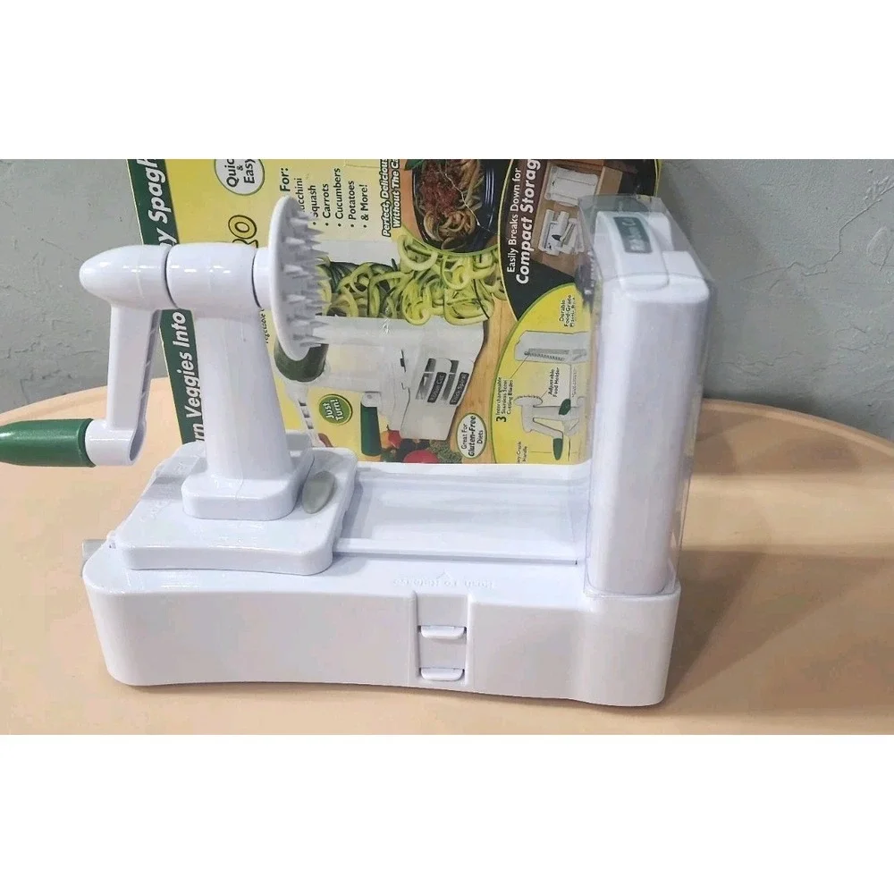 Veggetti Pro Table Top Spiral Vegetable Cutter Open Box‎